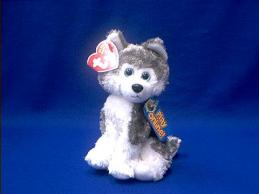 siberian husky ty beanie baby 2.0 sledder