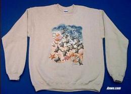 turtle sweatshirt printed in usa
