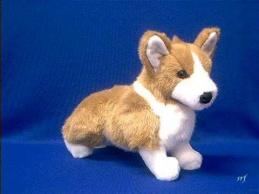 sable welsh corgi plush stuffed animal toy