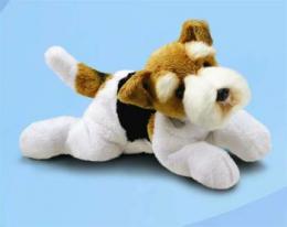 wire hair fox terrier plush stuffed animal