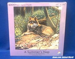 wolf puzzle sunsout summer nap