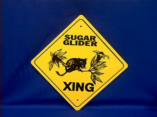 sugarglider crossing sign