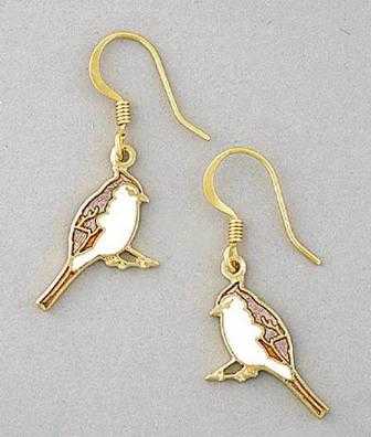 tufted titmouse earrings