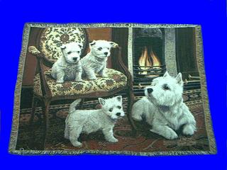 west highland terrier blanket