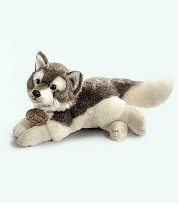 wolf stuffed animal plush small 