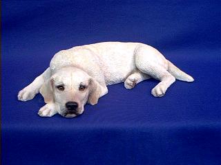 yellow lab sandicast figurine