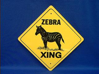 Zebra Sign