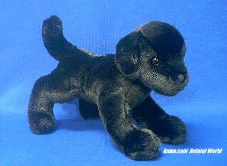 black pitbull stuffed animal