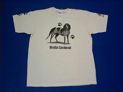 blue tick hound t shirt