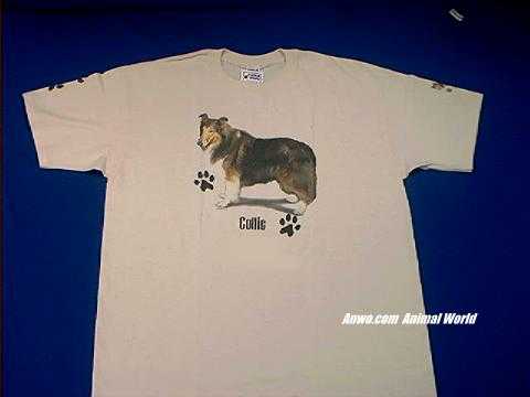 Collie T Shirt Adult and Youth Sizes USA at Animal World®