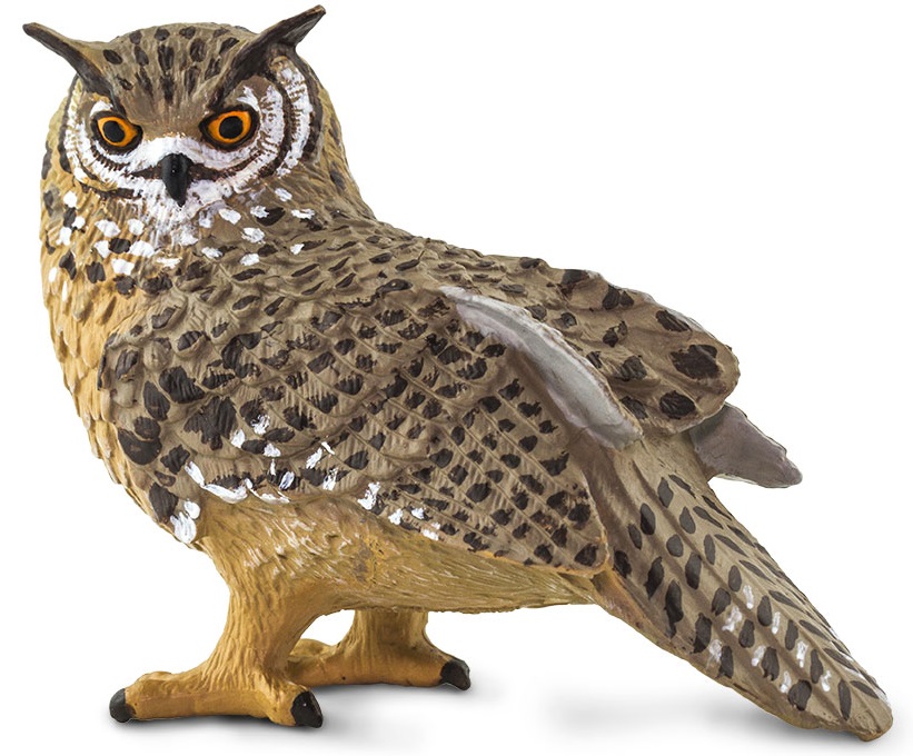 Eagle Owl Toy Miniature Replica at Anwo.com Animal World®