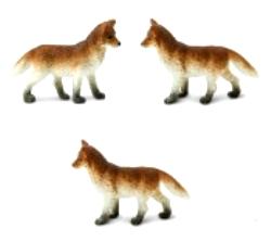 fox toy mini good luck miniature
