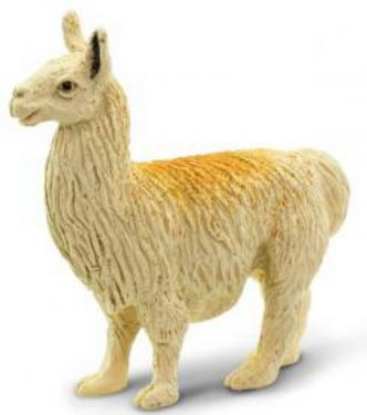 plastic llama figurine