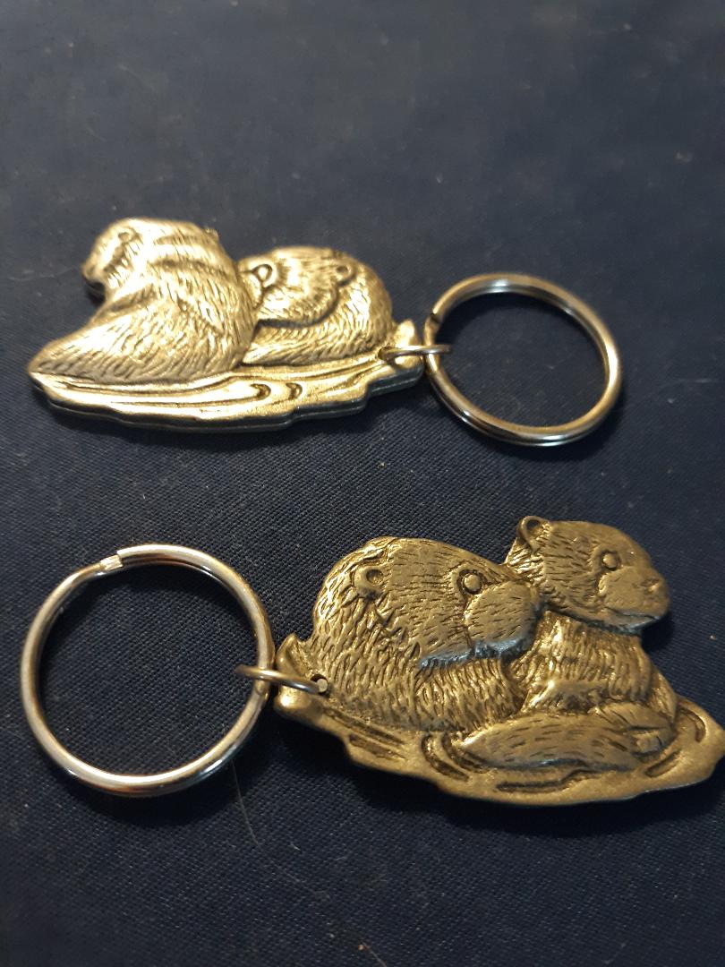 Handcrafted In Britain: Adorable Sea Otter Pewter Pin Brooch - River & Marine Life