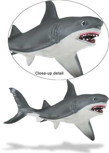 white shark toy