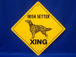 Irish Setter Crossing Sign