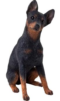 miniature pinscher figurine statue ms11301
