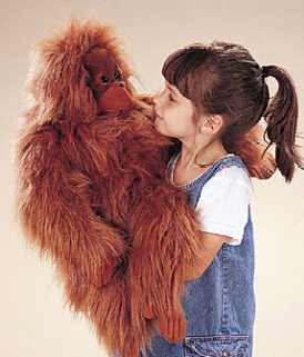 Orangutan puppet