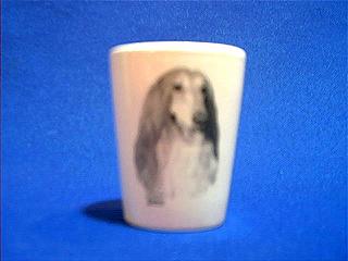 afghan hound shotglass
