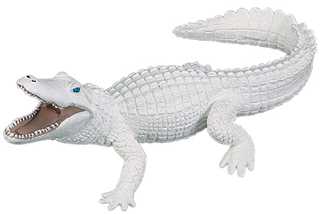 white alligator toy miniature