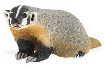 badger toy miniature replica safari