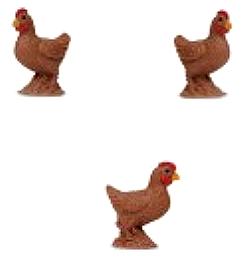 bantam hen chicken toy mini good luck miniature