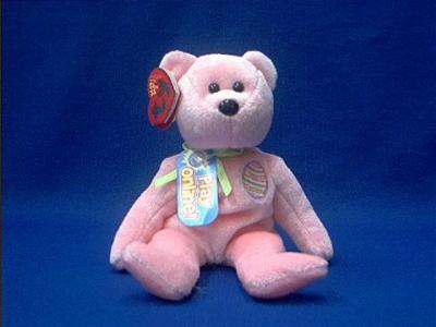 easter pink bear ty beanie baby 2.0