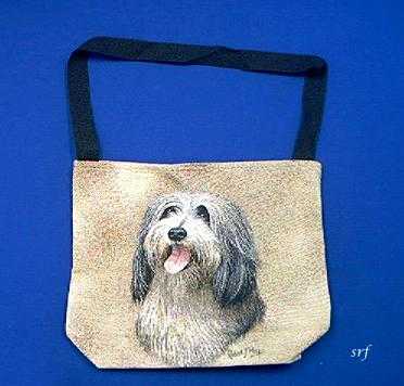 bearded collie totebag