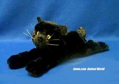 black kitty stuffed animal