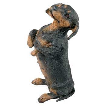 black dachshund figurine sandicast sit ms04401