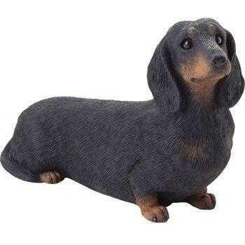 black dachshund figurine statue ms04406