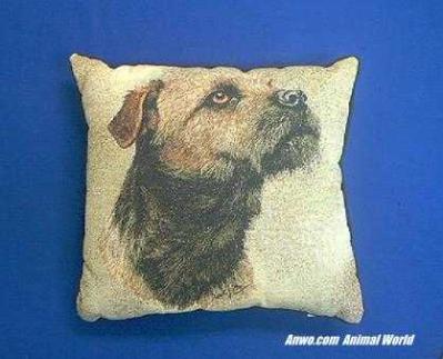 border terrier pillow throw