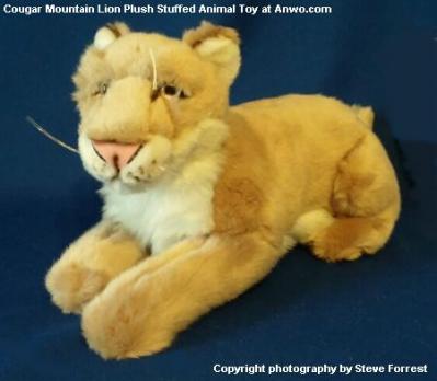 stuffed mountain lion toy