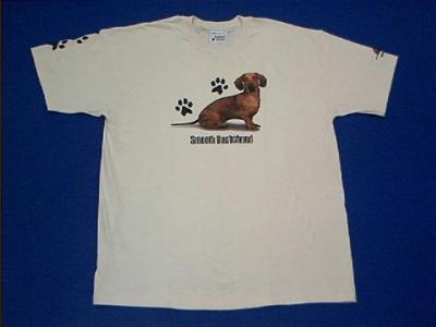 dachshund red t shirt