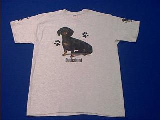 dachshund t shirt black tan