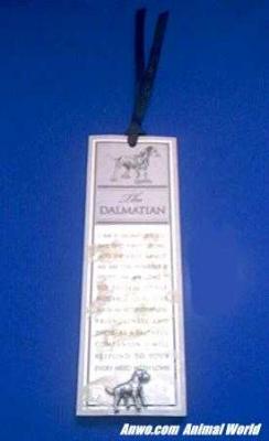 dalmatian bookmark pewter pin