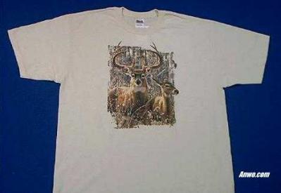 deer buck t shirt printed in usa