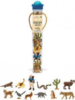 desert animals toy tube