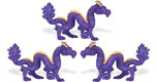 dragon toy purple mini