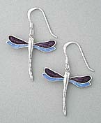 blue dragonfly earrings