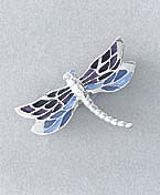 blue dragonfly jewelry pin