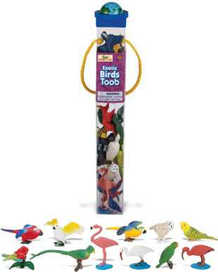 exotic birds toy tube jungle bird