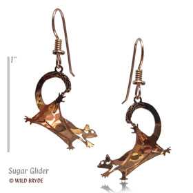 sugarglider earrings gold french curve usa
