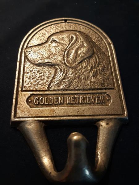 Golden Retreiver Pewter Wall Hook Carson Wall Accents