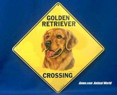 Golden Retriever Crossing Sign from Animal World®