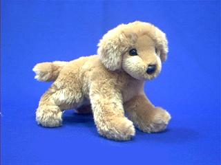 small golden retriever stuffed animal