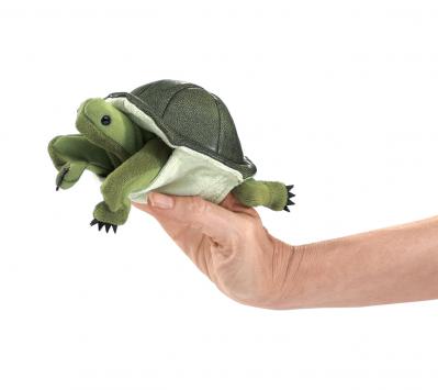 Green Turtle Finger Puppet