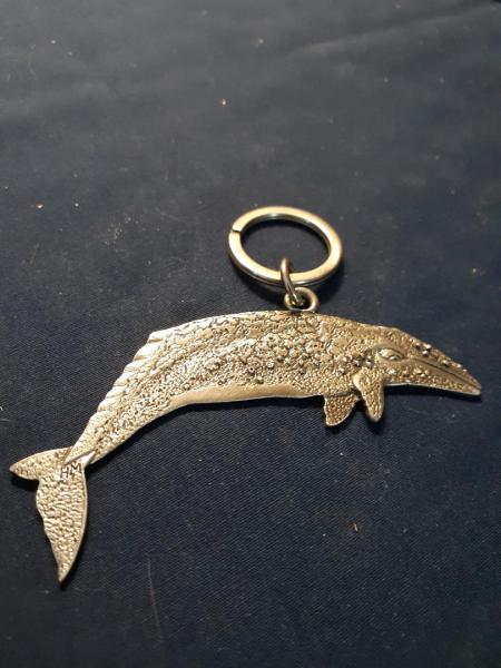 Grey Whale Keychain Pewter Lindsay Claire