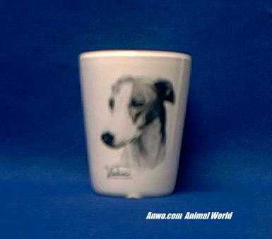 greyhound shot glass