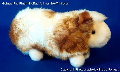 guinea pig plush stuffed animal tri color abner